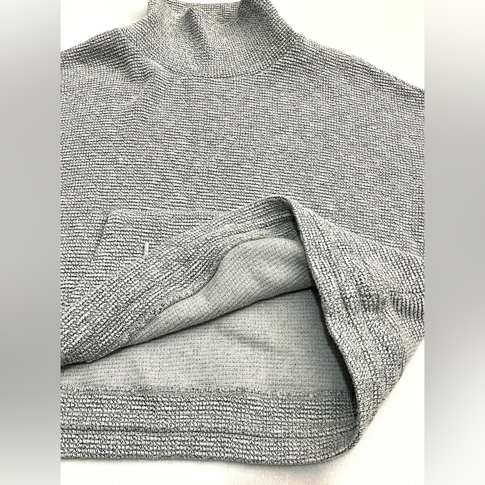 90 Degrees by Reflex Women’s Gray Cotton Blend Crop Cowl Neck Sweater XL - Picture 11 of 16
